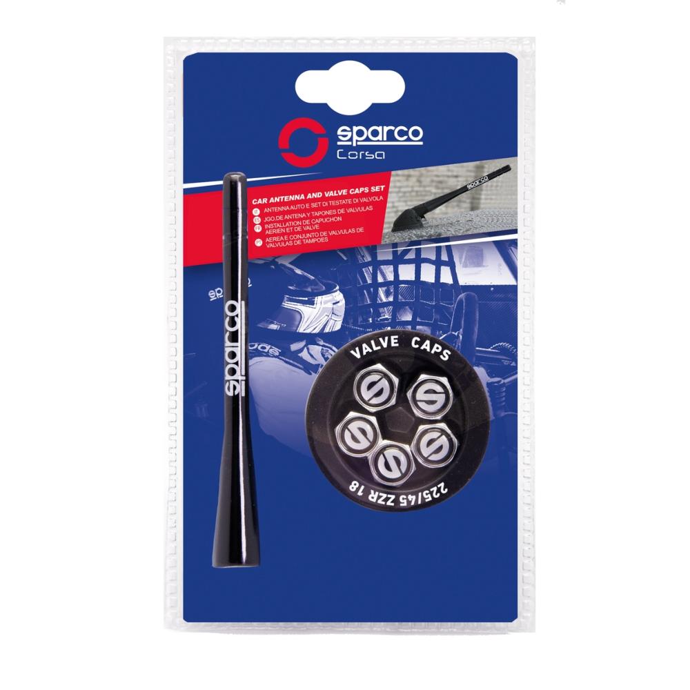PACK ANTENNE +5 BOUCHONS DE VALVES SPARCO