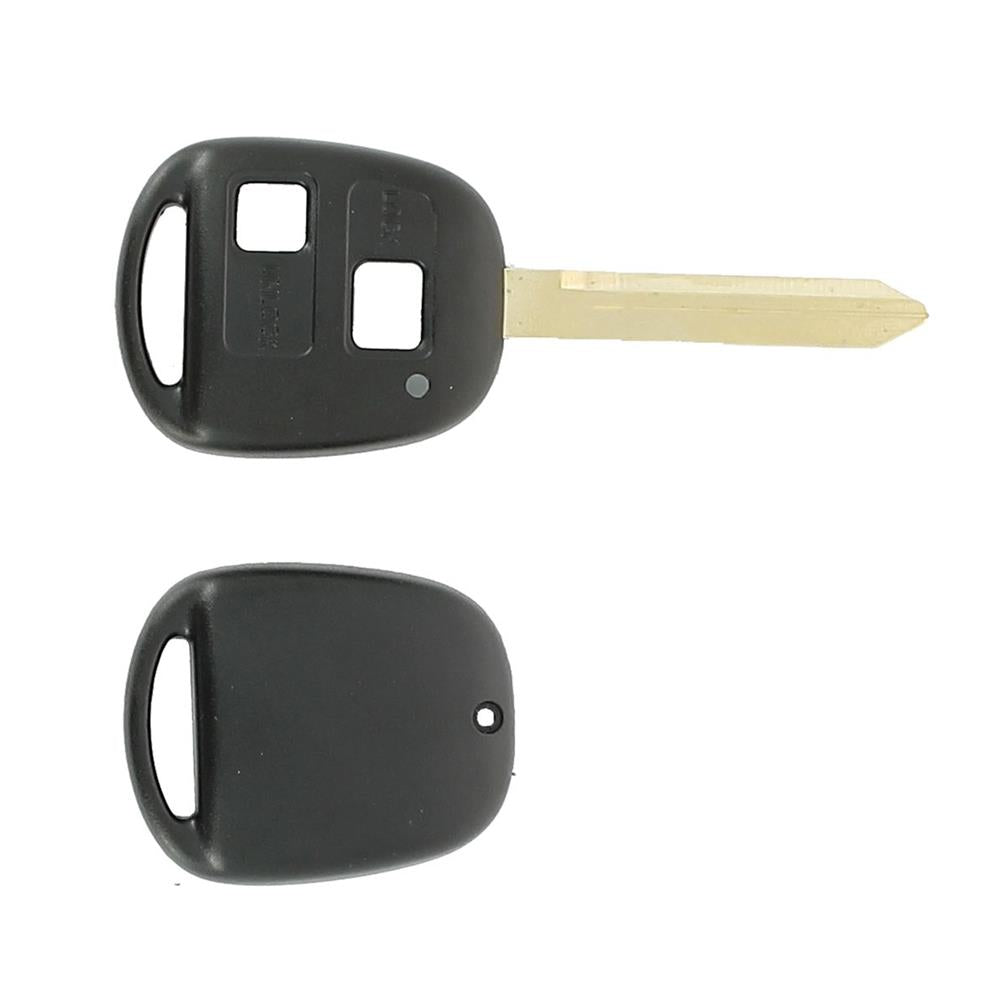 COQUE CLE ADAPTABLE POUR TOYOTA 2 BOUTONS LAME CRANTEE KEYSKAR