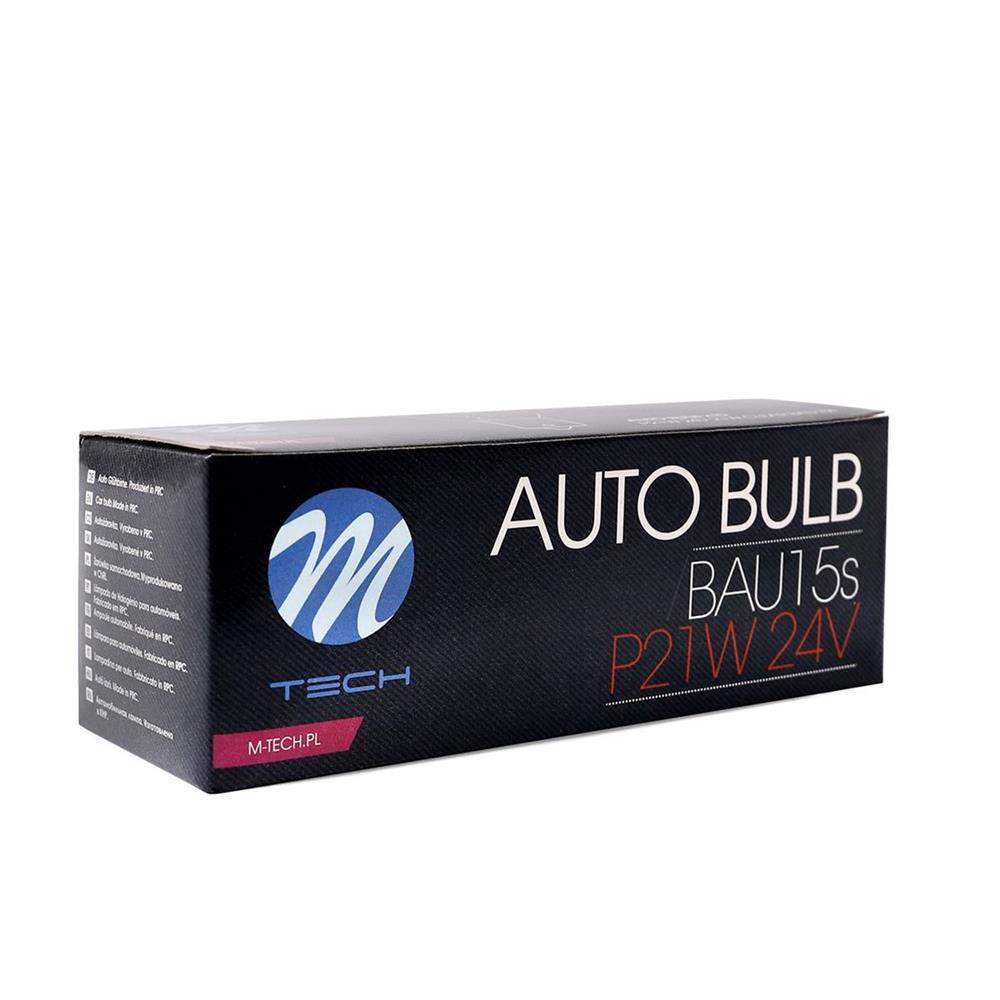 AMPOULES HALOGENES P21W BA15S 24V 21W (BOITE DE 10) MTECH