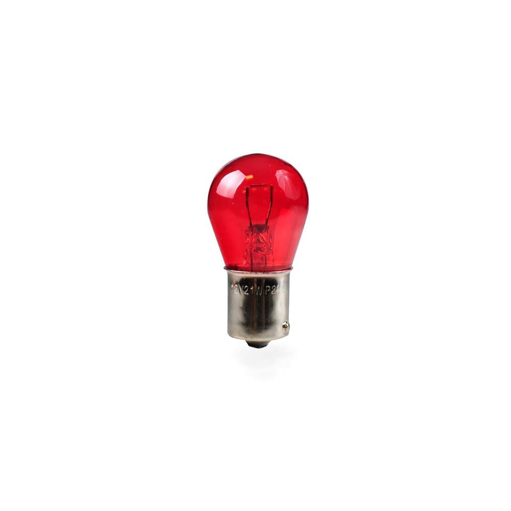 AMPOULES HALOGENES PR21W (S25) BA15S 12V 21W ROUGE (BOITE DE 10) MTECH
