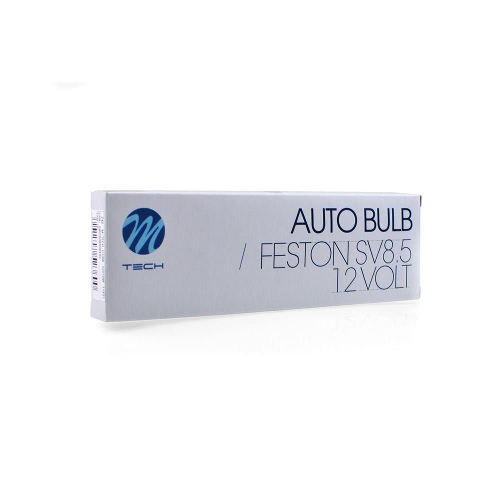 AMPOULES HALOGENES C10W SV8.5 (31MM) T11X31 12V 10W (BOITE DE 10) MTECH