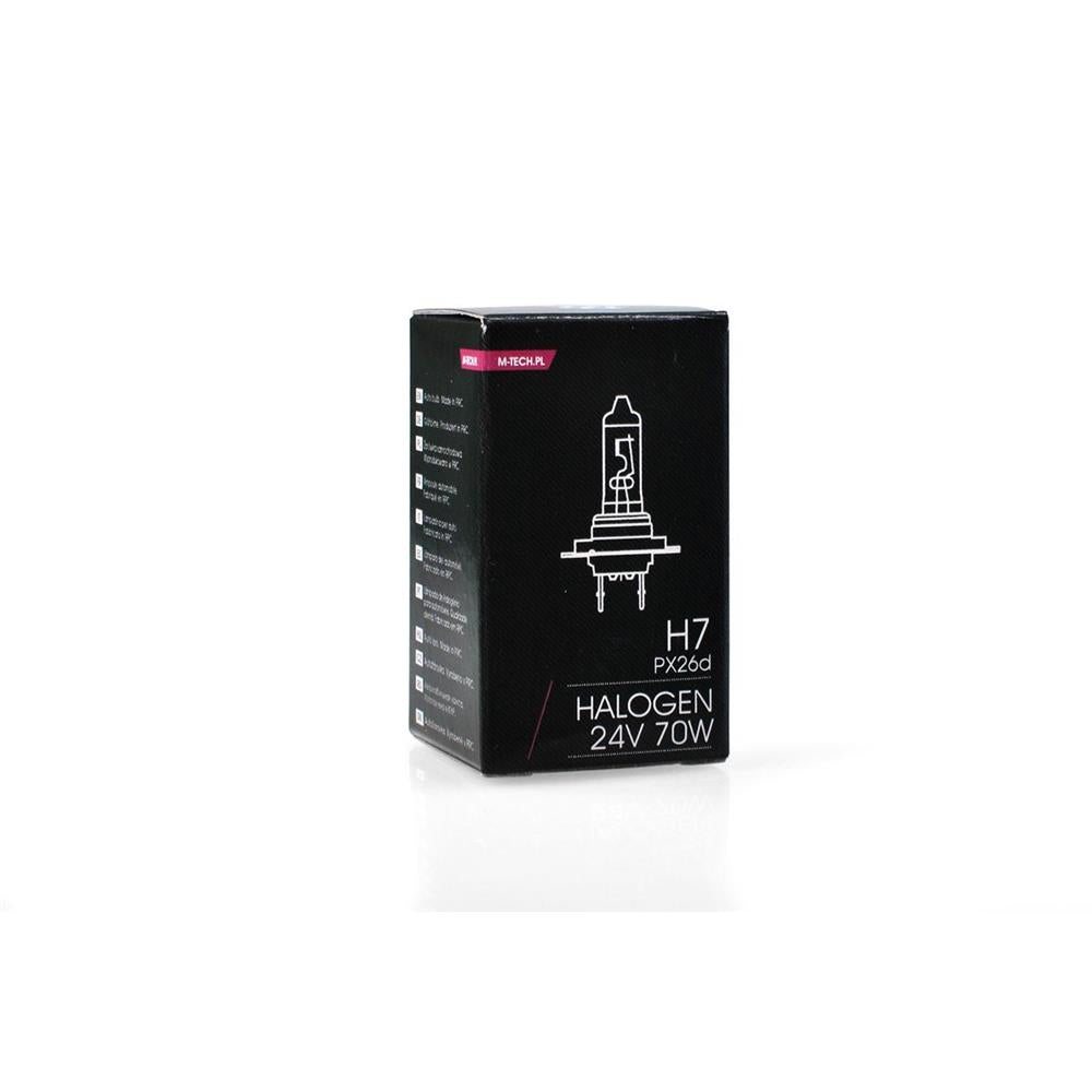 AMPOULE HALOGENE H7 PX26D 24V 70W (BOITE) X1 MTECH