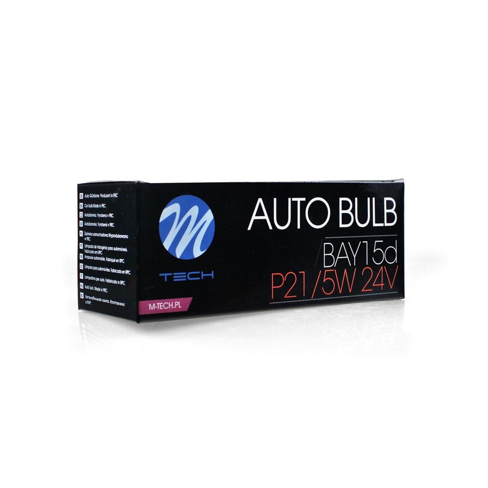 AMPOULES HALOGENES P21/5W BAY15D 24V 21/5W (BOITE DE 10) MTECH