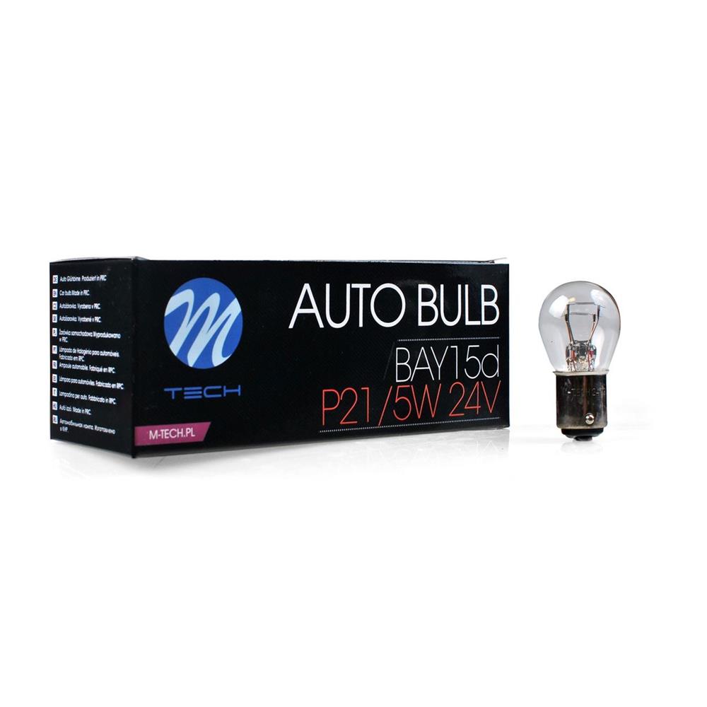 AMPOULES HALOGENES P21/5W BAY15D 24V 21/5W (BOITE DE 10) MTECH