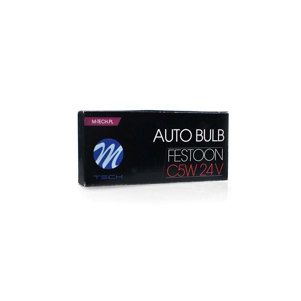 AMPOULES HALOGENES C5W SV8.5 (41MM) 24V 5W (BOITE DE 10) MTECH