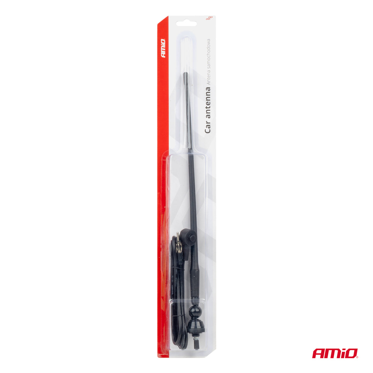ANTENNE DE TOIT UNIVERSELLE 34CM AVEC CABLAGE ET CONNECTEUR DIN STANDARD AMIO