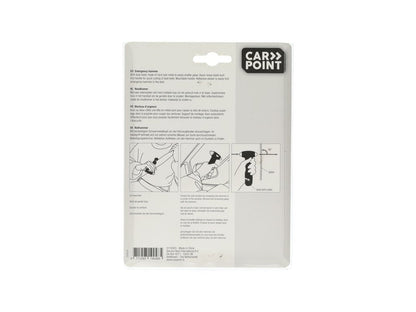 MARTEAU BRISE VITRES D'URGENCE NOIR CARPOINT