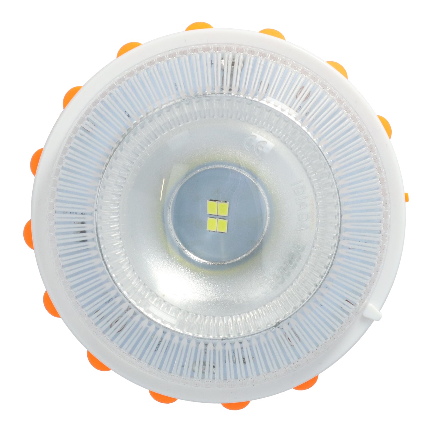 BALISE CLIGNOTANTE SECOURS RECHARGEABLE LED 360° MAGNETIQUE ORANGE