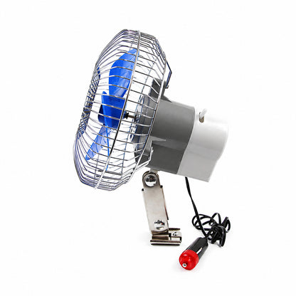 VENTILATEUR DE VOITURE EN MÉTAL AVEC CLIP ET FIXATION À VIS 12V AMIO