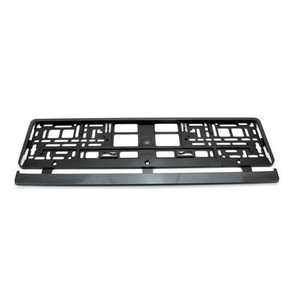 SUPPORT DE PLAQUE D'IMMATRICULATION EFFET CARBONE  AMIO