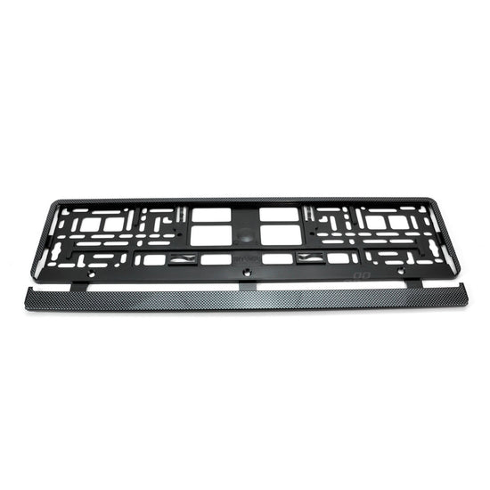 SUPPORT DE PLAQUE D'IMMATRICULATION EFFET CARBONE  AMIO