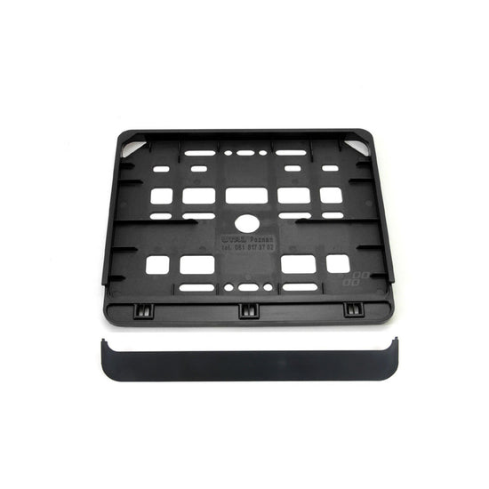 SUPPORT DE PLAQUE D'IMMATRICULATION MOTO NOIR AMIO