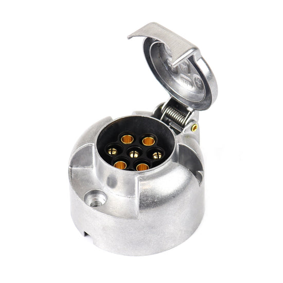 PRISE REMORQUE 7 BROCHES 12V ALU