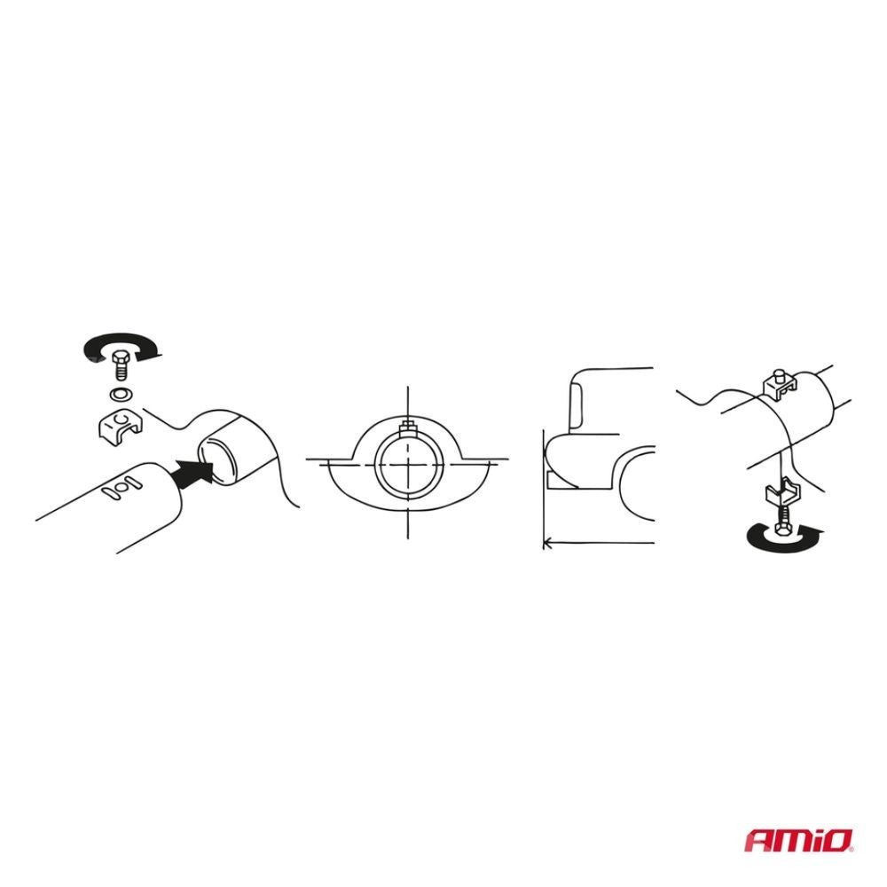 EMBOUT D'ECHAPPEMENT DOUBLE ACIER INOXYDABLE DIAM INT 35-50/ DIAM EXT 60-63MM