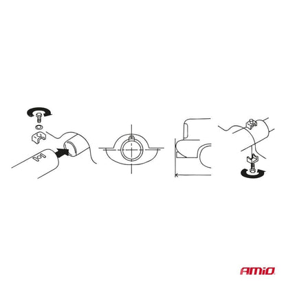 EMBOUT D'ECHAPPEMENT DOUBLE ACIER INOXYDABLE DIAM INT 35-50/ DIAM EXT 60-63MM