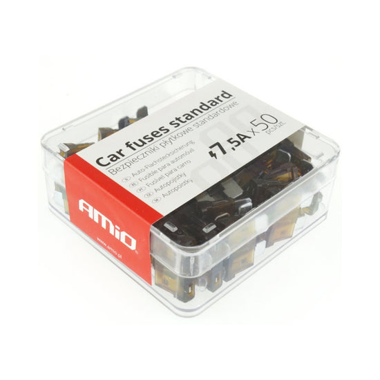 BOÎTE DE 50 FUSIBLES STANDARD 7,5AMP AMIO