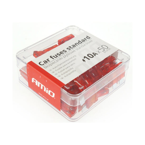 BOÎTE DE 50 FUSIBLES STANDARD 10 AMP AMIO