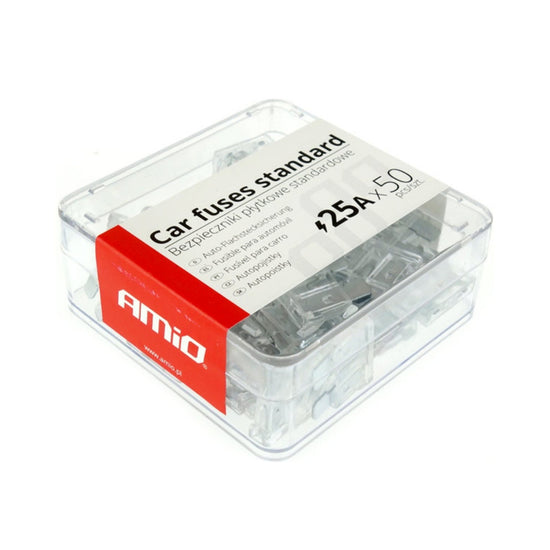 BOÎTE DE 50 FUSIBLES STANDARD 25AMP AMIO