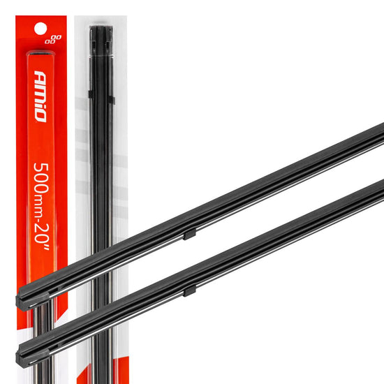 LAME DE RECHANGE POUR ESSUIE-GLACE 500MM - 2PCS AMIO