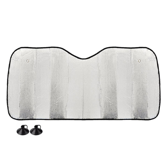 PARE-SOLEIL SOUPLE A BULLE PE 150X80CM AVEC VENTOUSES