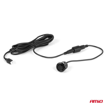 RADAR DE RECUL 4 CAPTEURS NOIRS 18MM + ECRAN LED AMIO