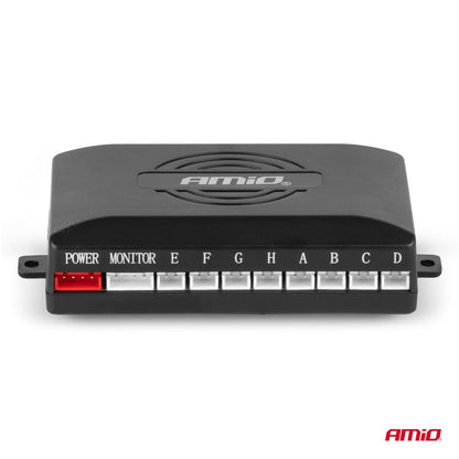 RADAR DE RECUL 8 CAPTEURS NOIRS 18MM + ECRAN LED AMIO