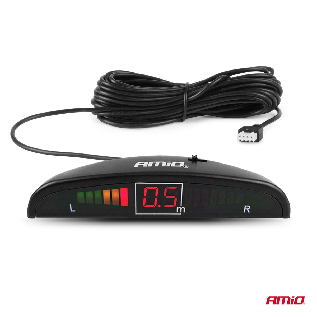 RADAR DE RECUL 8 CAPTEURS NOIRS 18MM + ECRAN LED AMIO