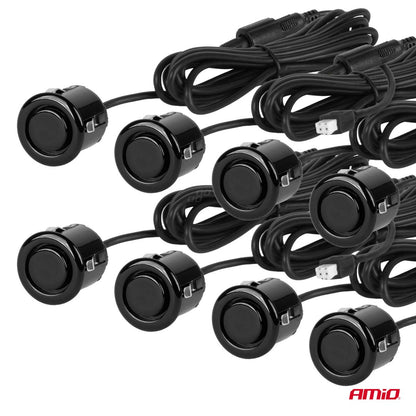 RADAR DE RECUL 8 CAPTEURS NOIRS 18MM + BUZZER AMIO