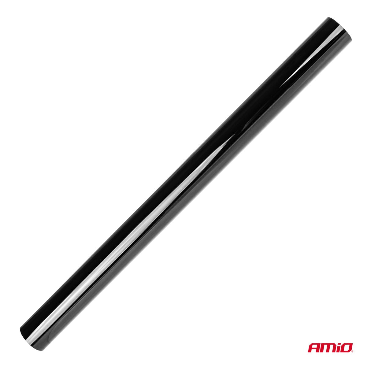 FILM SOLAIRE 15% NOIR FONCE 75X300CM POUR VITRES AMIO