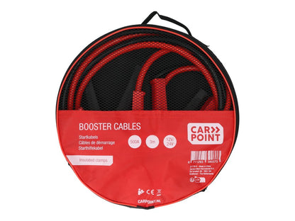 CABLES DE DEMARRAGE 500A 3M 12/24V (PINCES ISOLEES) CARPOINT