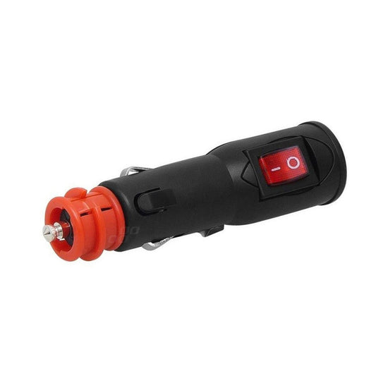 FICHE MÂLE ALLUME-CIGARE EURO/DIN AVEC INTERRUPTEUR 12/24V AMIO