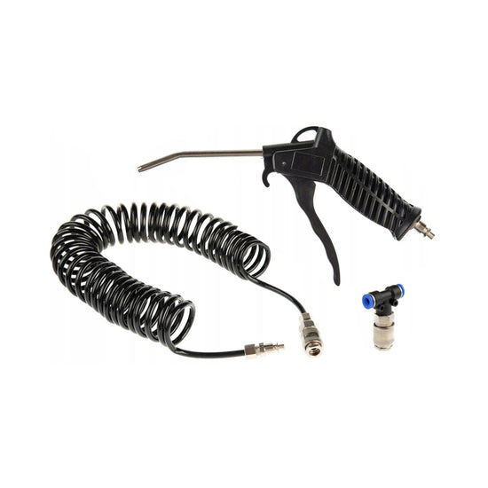 PISTOLET A AIR COMPRIME AVEC TUYAU FLEXIBLE ET EMBOUTS AMIO