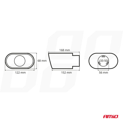 EMBOUT D'ÉCHAPPEMENT EN ACIER INOXYDABLE MT019 AMIO