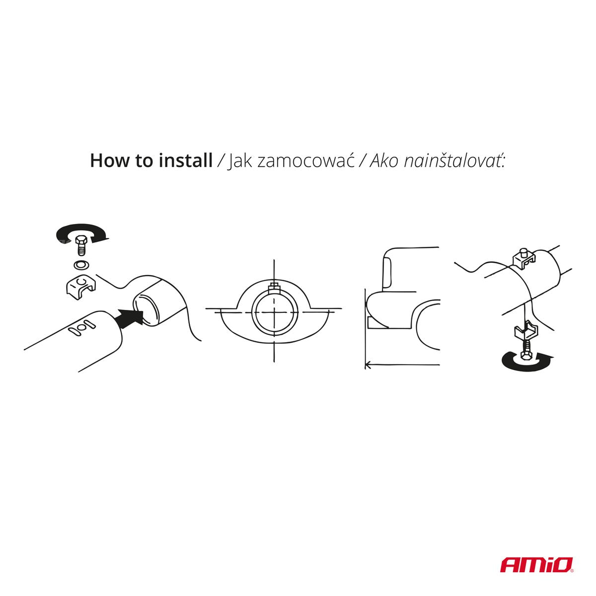 EMBOUT D'ÉCHAPPEMENT EN INOX MT 017BLC AMIO
