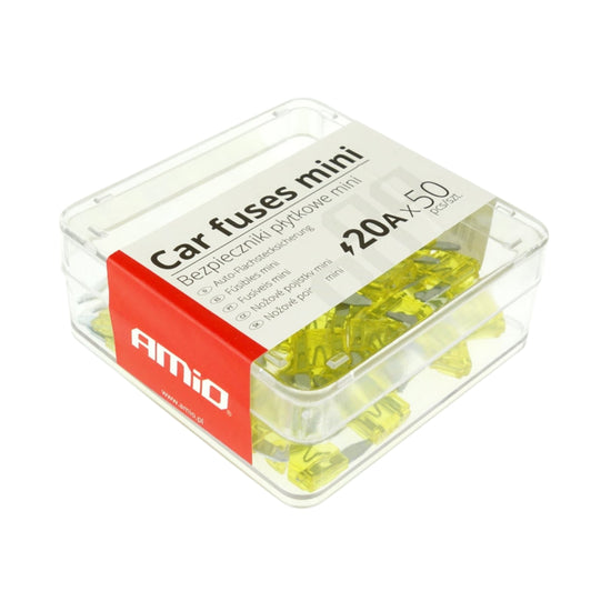 BOITE DE 50 FUSIBLES MINI 20A AMIO