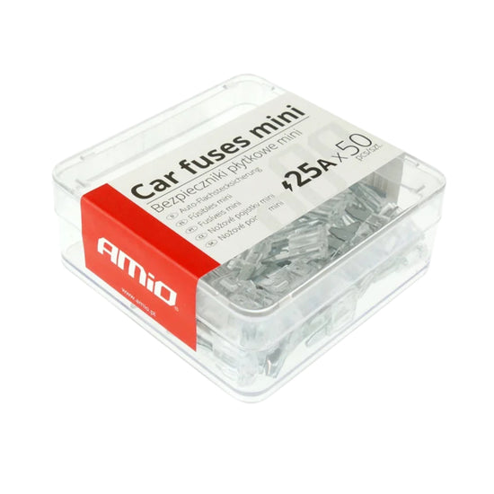 BOITE DE 50 FUSIBLES MINI 25A AMIO