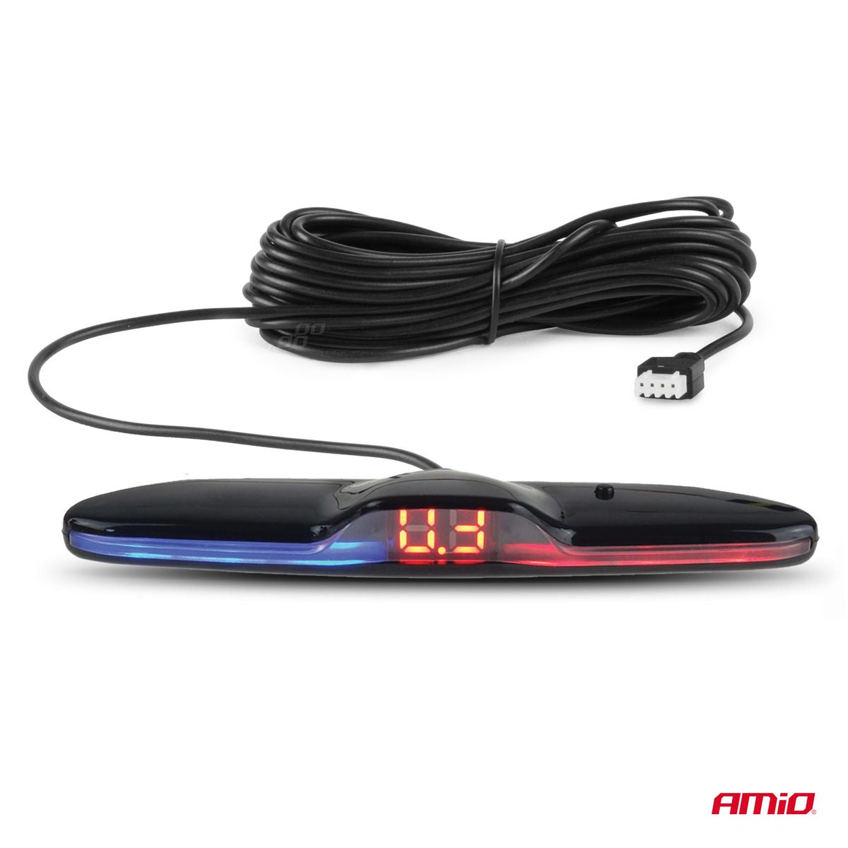 RADAR DE RECUL 4 CAPTEURS NOIRS 18MM + ECRAN MAXI LED AMIO