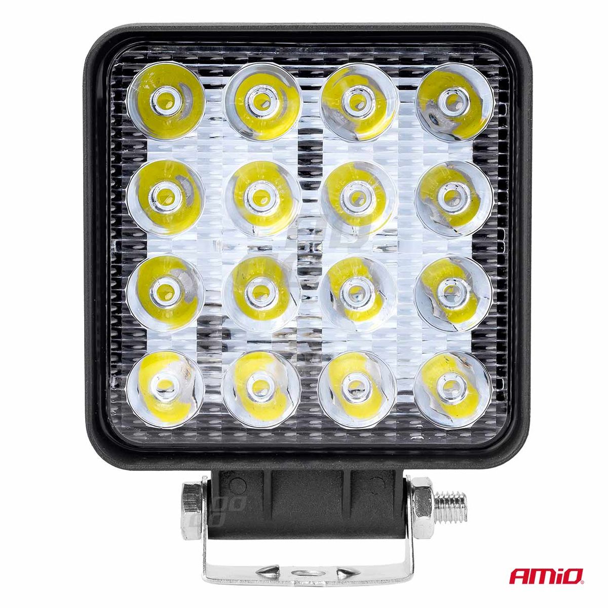 AMiO Phare de travail 16 LED 3840 lm, 9 à 36 V, 110 × 110 mm | 02424
