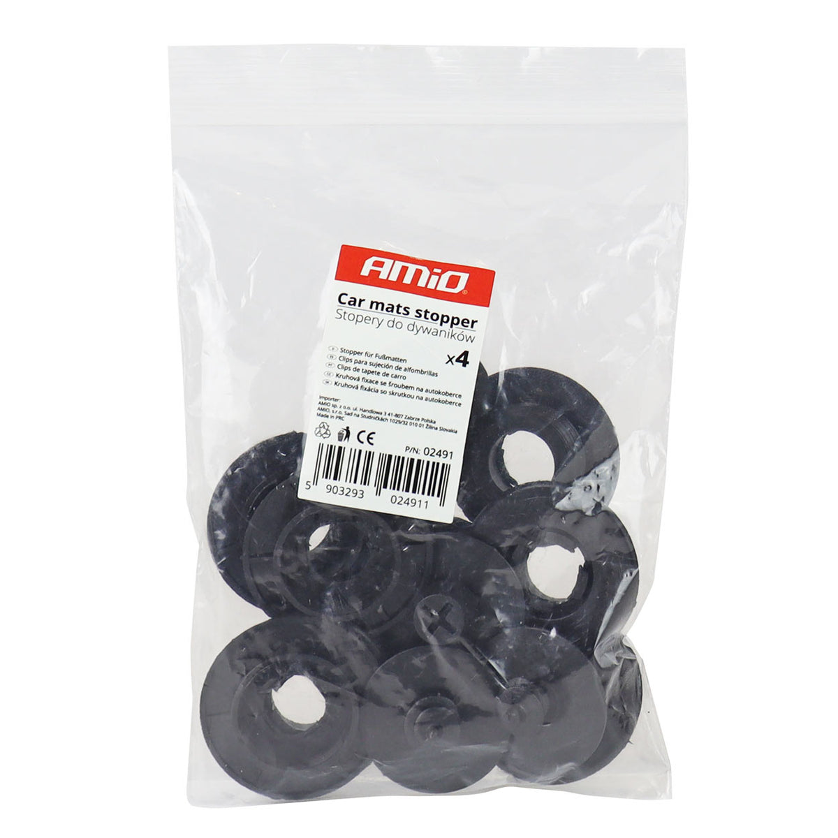 Kit complet de fixation tapis de sol AMiO 02491
