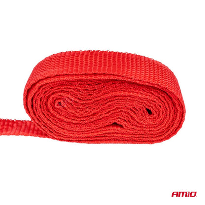 AMiO Lot de 4 sangles à cliquet 700 kg, 25 mm × 4,5 m | 02496