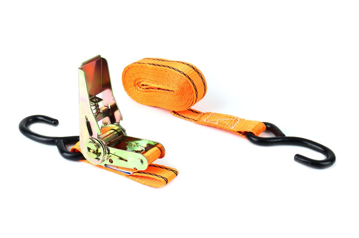 AMiO Lot de 4 sangles à cliquet 700 kg, 25 mm × 4,5 m | 02496