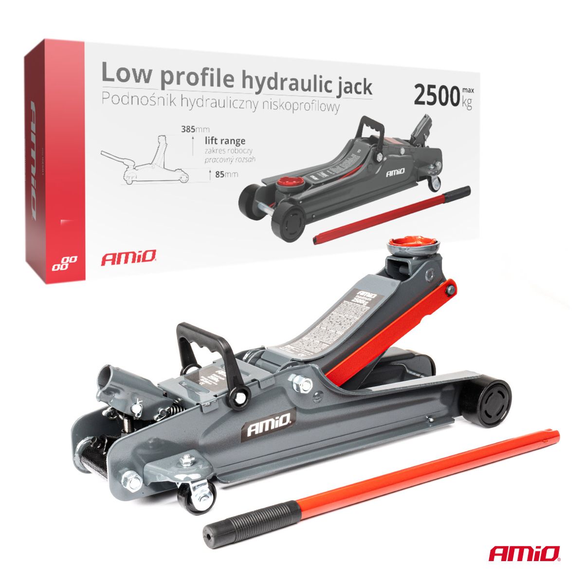 CRIC HYDRAULIQUE ROULEUR 2,5 T | AMIO