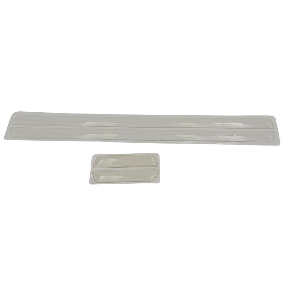 BANDES PROTEGE CARROSSERIE TRANSPARENTES 2x30CM + 2X7CM AMIO