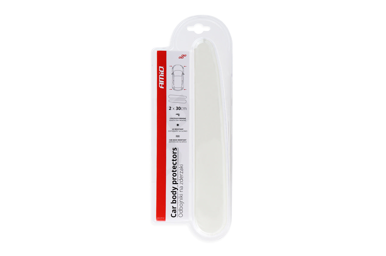 BANDES PROTEGE CARROSSERIE TRANSPARENTES 2x30CM AMIO