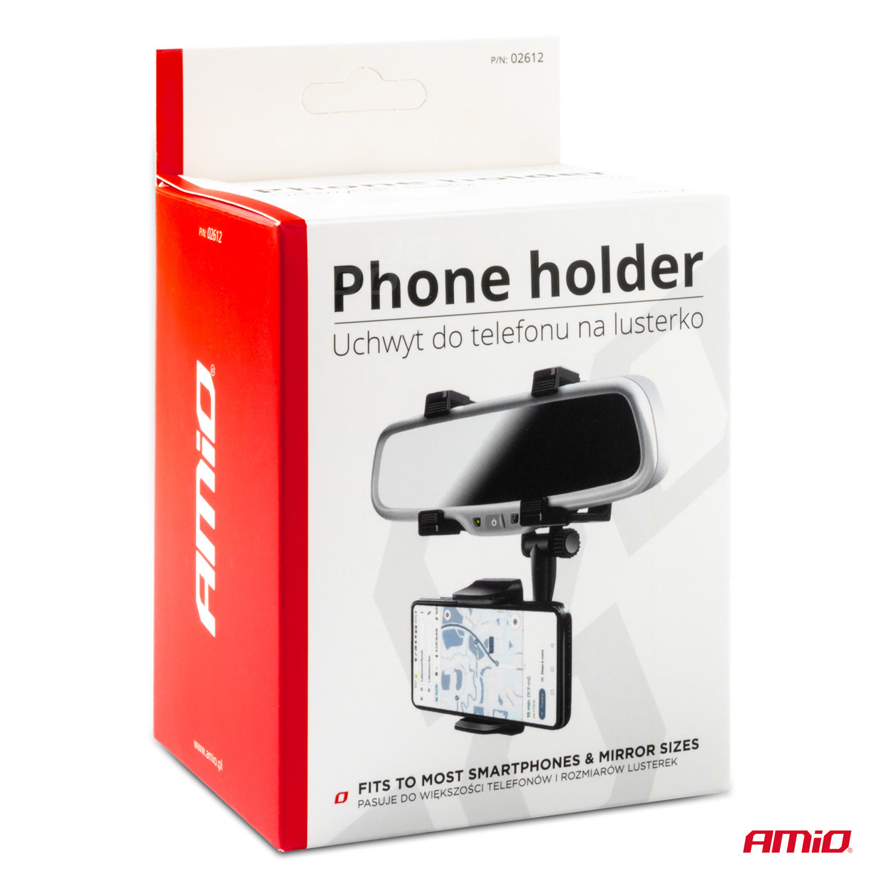 SUPPORT DE TELEPHONE RABATTABLE SUR RETROVISEUR AMIO