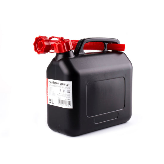 JERRICAN À CARBURANT EN PLASTIQUE 5 L NOIR AMIO