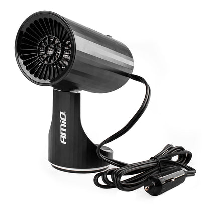CHAUFFAGE, DEGIVRANT 12V 150W AMOVIBLE SUR PIED OU FIXE DANS PORTE-GOBELET AMIO