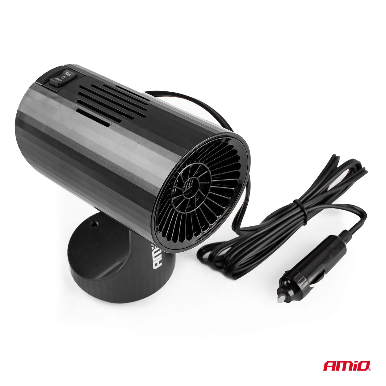 CHAUFFAGE, DEGIVRANT 12V 150W AMOVIBLE SUR PIED OU FIXE DANS PORTE-GOBELET AMIO