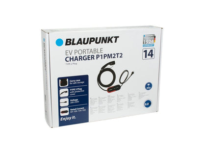 CHARGEUR PORTABLE 230V CABLE 8 METRES POUR VEHICULE ELECTRIQUE 8-16AMP MONO