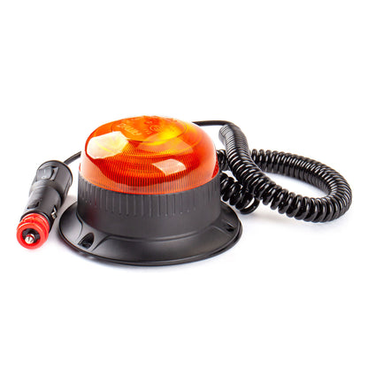 Gyrophare LED orange AMIO W21ML 12/24V 18 LED R65 R10 IP56